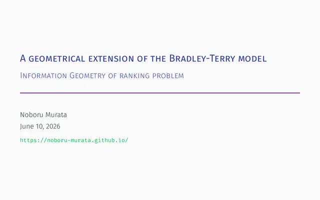 Information Geometry of Rating